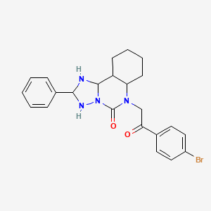 6-[2-(4-bromophenyl)-2-oxoethyl]-2-phenyl-5H,6H-[1,2,4]triazolo[1,5-c]quinazolin-5-one