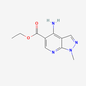 ethyl 4-amino-1-methyl-1H-pyrazolo[3,4-b]pyridine-5-carboxylate