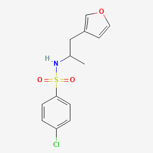 4-chloro-N-(1-(furan-3-yl)propan-2-yl)benzenesulfonamide