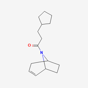 1-((1R,5S)-8-azabicyclo[3.2.1]oct-2-en-8-yl)-3-cyclopentylpropan-1-one