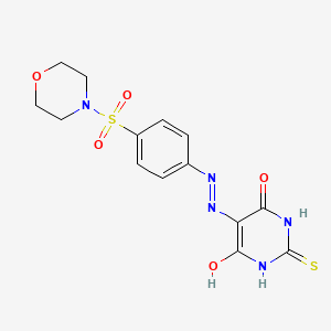 5-(2-(4-(morpholinosulfonyl)phenyl)hydrazono)-2-thioxodihydropyrimidine-4,6(1H,5H)-dione