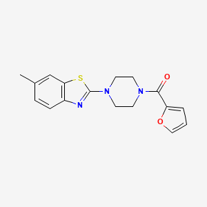 Furan-2-yl(4-(6-methylbenzo[d]thiazol-2-yl)piperazin-1-yl)methanone