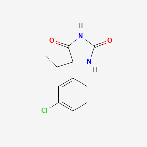 5-(3-Chlorophenyl)-5-ethylimidazolidine-2,4-dione
