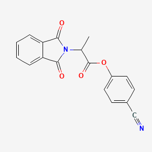 4-cyanophenyl 2-(1,3-dioxo-2,3-dihydro-1H-isoindol-2-yl)propanoate
