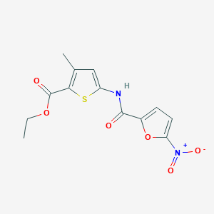 Ethyl 3-methyl-5-(5-nitrofuran-2-carboxamido)thiophene-2-carboxylate