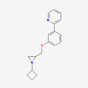 2-[3-[(1-Cyclobutylaziridin-2-yl)methoxy]phenyl]pyridine
