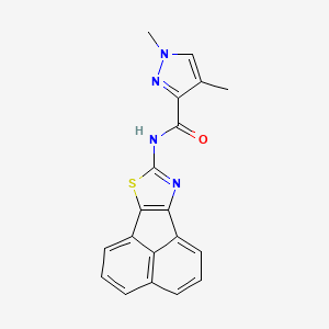 N-(acenaphtho[1,2-d]thiazol-8-yl)-1,4-dimethyl-1H-pyrazole-3-carboxamide