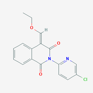 2-(5-Chloropyridin-2-yl)-4-(ethoxymethylidene)-1,2,3,4-tetrahydroisoquinoline-1,3-dione