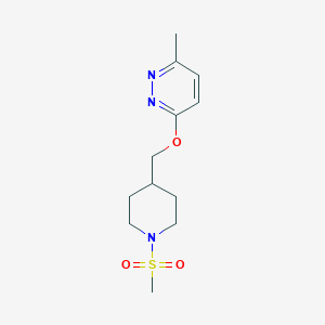 3-Methyl-6-[(1-methylsulfonylpiperidin-4-yl)methoxy]pyridazine