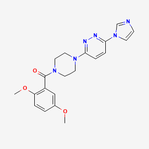 (4-(6-(1H-imidazol-1-yl)pyridazin-3-yl)piperazin-1-yl)(2,5-dimethoxyphenyl)methanone