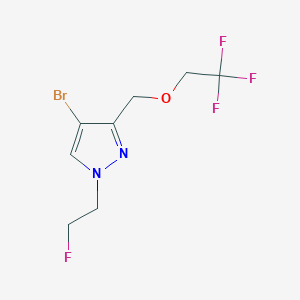4-bromo-1-(2-fluoroethyl)-3-[(2,2,2-trifluoroethoxy)methyl]-1H-pyrazole