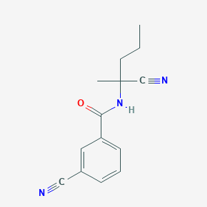 3-cyano-N-(1-cyano-1-methylbutyl)benzamide