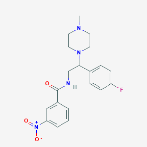 B2671595 N-(2-(4-fluorophenyl)-2-(4-methylpiperazin-1-yl)ethyl)-3-nitrobenzamide CAS No. 903341-88-8