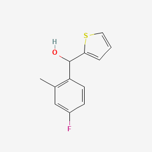molecular formula C12H11FOS B2671638 4-Fluoro-2-methylphenyl-(2-thienyl)methanol CAS No. 1339190-47-4