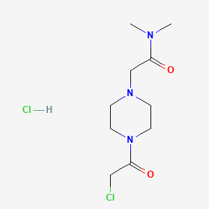 2-[4-(2-chloroacetyl)piperazin-1-yl]-N,N-dimethylacetamide hydrochloride