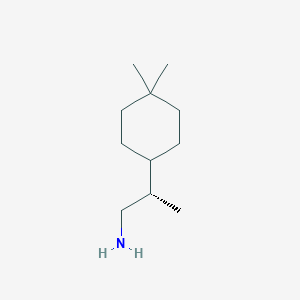molecular formula C11H23N B2671649 (2S)-2-(4,4-Dimethylcyclohexyl)propan-1-amine CAS No. 2248172-84-9
