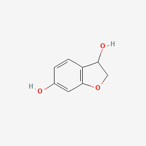 molecular formula C8H8O3 B2671652 2,3-Dihydro-1-benzofuran-3,6-diol CAS No. 1020947-92-5