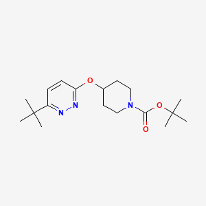 molecular formula C18H29N3O3 B2671664 Tert-butyl 4-[(6-tert-butylpyridazin-3-yl)oxy]piperidine-1-carboxylate CAS No. 2379995-89-6