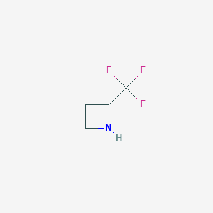 molecular formula C4H6F3N B2671701 2-(Trifluoromethyl)azetidine CAS No. 1040331-55-2