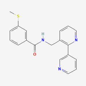 molecular formula C19H17N3OS B2671705 N-({[2,3'-bipyridine]-3-yl}methyl)-3-(methylsulfanyl)benzamide CAS No. 1903498-32-7