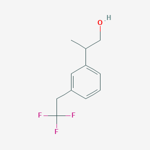 2-[3-(2,2,2-Trifluoroethyl)phenyl]propan-1-ol