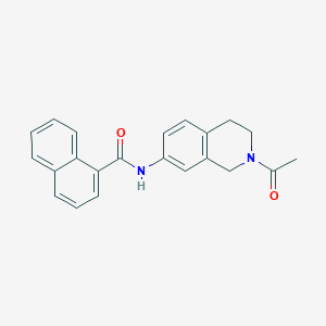N-(2-acetyl-1,2,3,4-tetrahydroisoquinolin-7-yl)-1-naphthamide