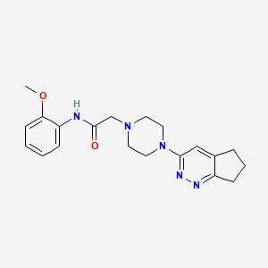 2-(4-(6,7-dihydro-5H-cyclopenta[c]pyridazin-3-yl)piperazin-1-yl)-N-(2-methoxyphenyl)acetamide