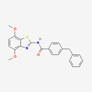 4-benzyl-N-(4,7-dimethoxy-1,3-benzothiazol-2-yl)benzamide