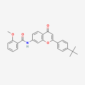 N-[2-(4-tert-butylphenyl)-4-oxo-4H-chromen-7-yl]-2-methoxybenzamide