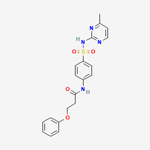 N-[4-[(4-methylpyrimidin-2-yl)sulfamoyl]phenyl]-3-phenoxypropanamide