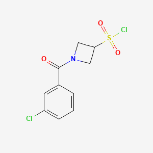 1-(3-Chlorobenzoyl)azetidine-3-sulfonyl chloride