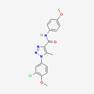 1-(3-chloro-4-methoxyphenyl)-N-(4-methoxyphenyl)-5-methyl-1H-1,2,3-triazole-4-carboxamide
