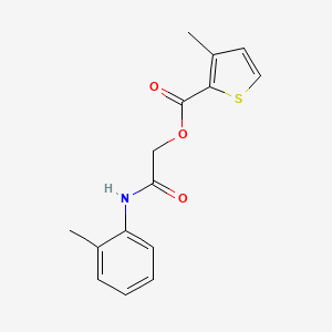 [2-(2-Methylanilino)-2-oxoethyl] 3-methylthiophene-2-carboxylate