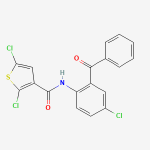N-(2-benzoyl-4-chlorophenyl)-2,5-dichlorothiophene-3-carboxamide
