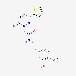 N-[2-(3,4-dimethoxyphenyl)ethyl]-2-(6-oxo-3-thiophen-2-ylpyridazin-1-yl)acetamide