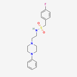 1-(4-fluorophenyl)-N-(2-(4-phenylpiperazin-1-yl)ethyl)methanesulfonamide