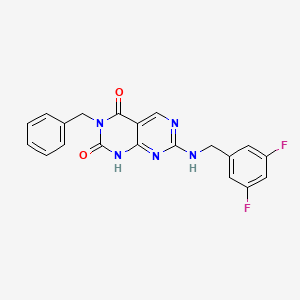 3-benzyl-7-((3,5-difluorobenzyl)amino)pyrimido[4,5-d]pyrimidine-2,4(1H,3H)-dione