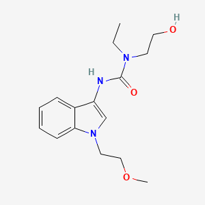 1-ethyl-1-(2-hydroxyethyl)-3-(1-(2-methoxyethyl)-1H-indol-3-yl)urea