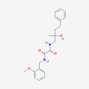 molecular formula C21H26N2O4 B2671784 N1-(2-hydroxy-2-methyl-4-phenylbutyl)-N2-(2-methoxybenzyl)oxalamide CAS No. 1351608-83-7