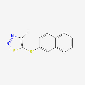 4-Methyl-5-(2-naphthylsulfanyl)-1,2,3-thiadiazole