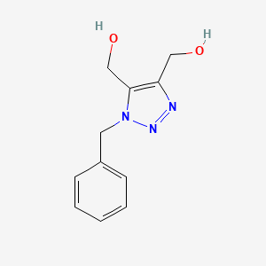 molecular formula C11H13N3O2 B2671806 (1-benzyl-1{H}-1,2,3-triazole-4,5-diyl)dimethanol CAS No. 77177-20-9