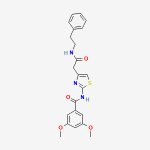 3,5-dimethoxy-N-(4-(2-oxo-2-(phenethylamino)ethyl)thiazol-2-yl)benzamide