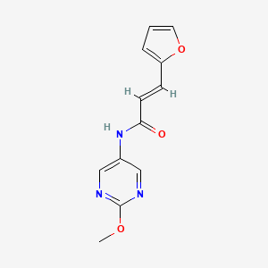 molecular formula C12H11N3O3 B2671823 (E)-3-(furan-2-yl)-N-(2-methoxypyrimidin-5-yl)acrylamide CAS No. 1421588-37-5