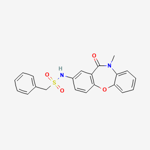 N-(10-methyl-11-oxo-10,11-dihydrodibenzo[b,f][1,4]oxazepin-2-yl)-1-phenylmethanesulfonamide