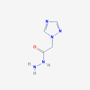 molecular formula C4H7N5O B2671841 2-(1H-1,2,4-triazol-1-yl)acetohydrazide CAS No. 56563-02-1