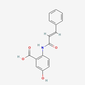 5-Hydroxy-2-(3-phenylprop-2-enamido)benzoic acid