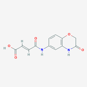 (E)-4-oxo-4-[(3-oxo-3,4-dihydro-2H-1,4-benzoxazin-6-yl)amino]-2-butenoic acid