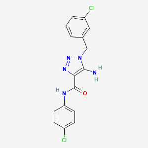 5-amino-1-(3-chlorobenzyl)-N-(4-chlorophenyl)-1H-1,2,3-triazole-4-carboxamide
