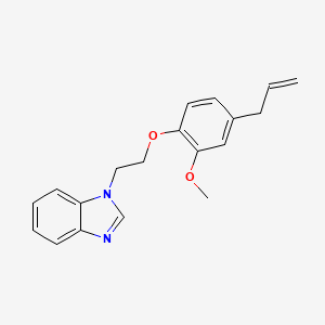 molecular formula C19H20N2O2 B2671887 1-(2-(4-烯基-2-甲氧基苯氧基)乙基)-1H-苯并[d]咪唑 CAS No. 838865-25-1