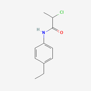 molecular formula C11H14ClNO B2671919 2-chloro-N-(4-ethylphenyl)propanamide CAS No. 379254-96-3